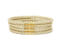 Gold Braided Bracelet - set of 4