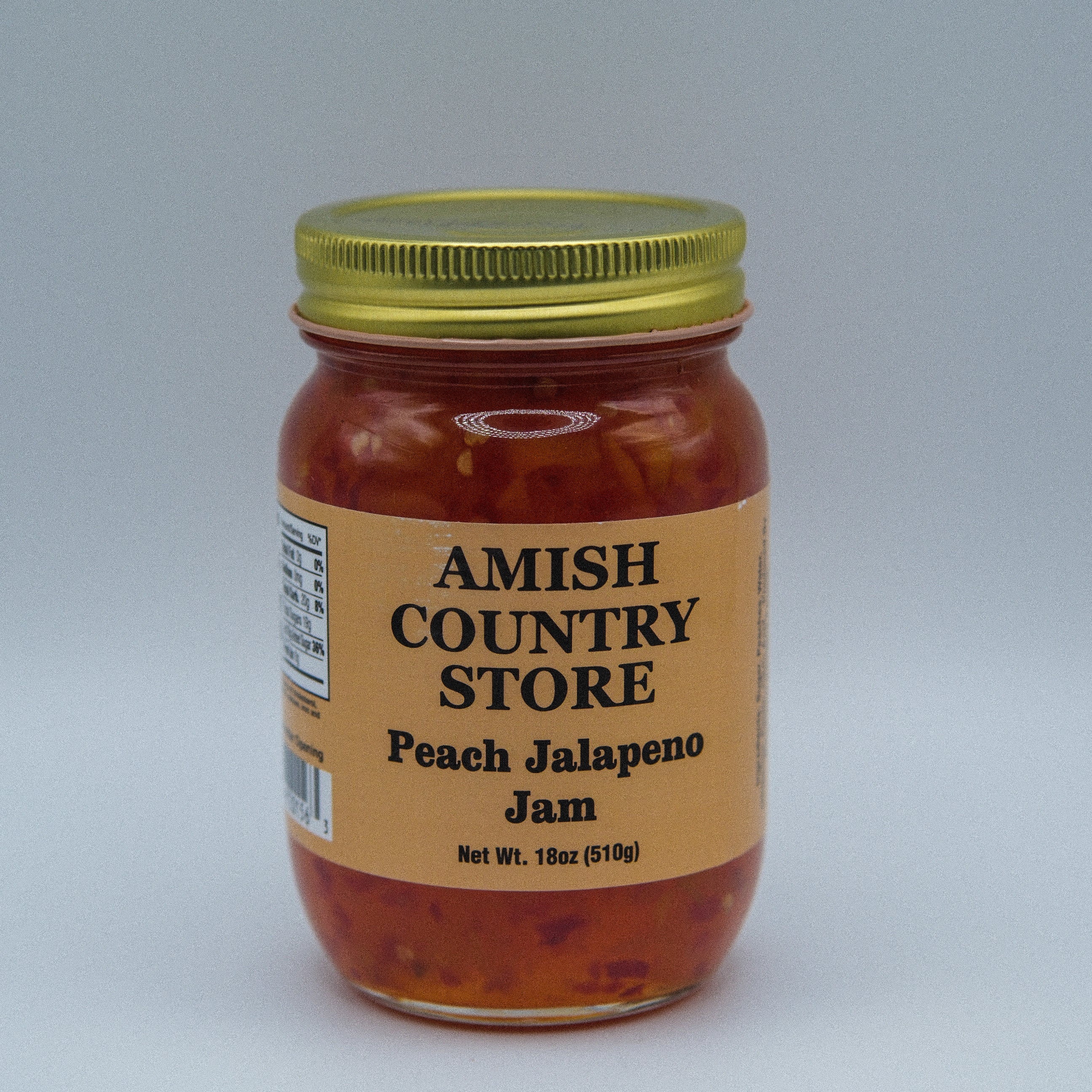 Peach Jalapeno Jam | Sweet & Spicy Country Spread | 18 oz.