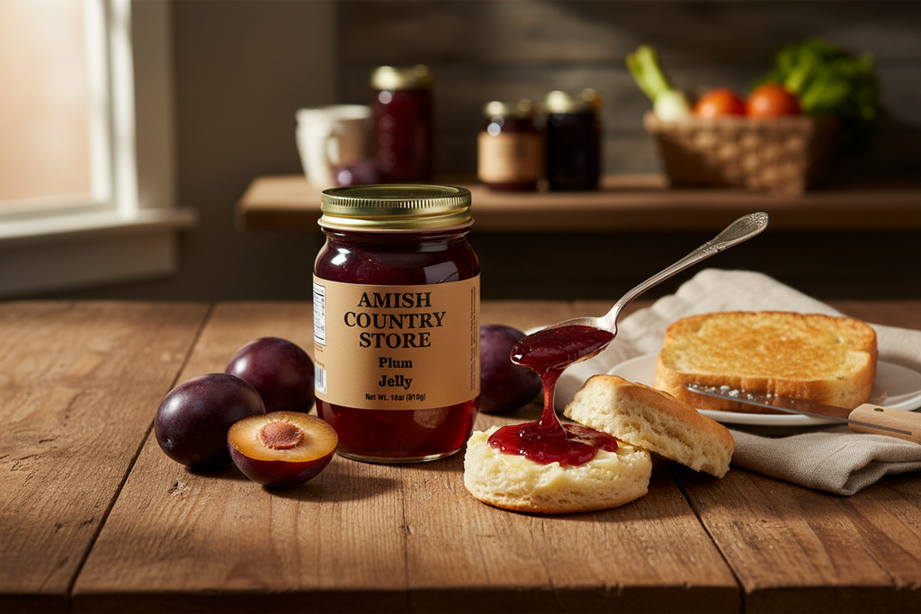 Old-Fashioned Plum Jelly | Classic Country Fruit Spread | 18oz