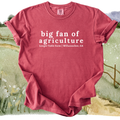 Big Fan of Agriculture Tee (Crimson)
