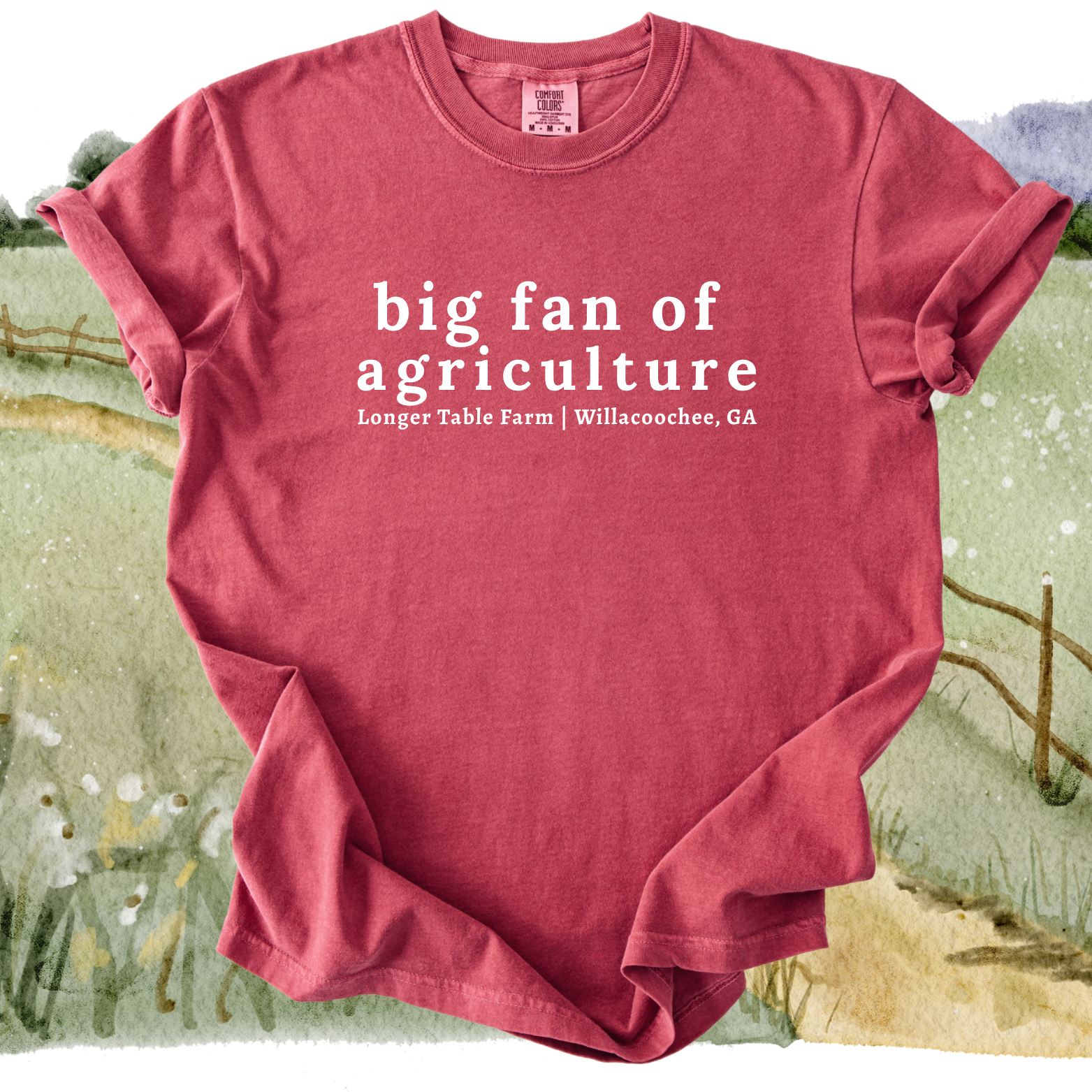 Big Fan of Agriculture Tee (Crimson)