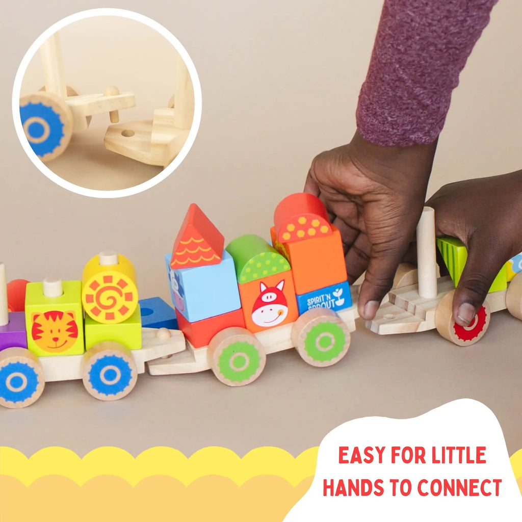 Farm Wooden Stacking Train