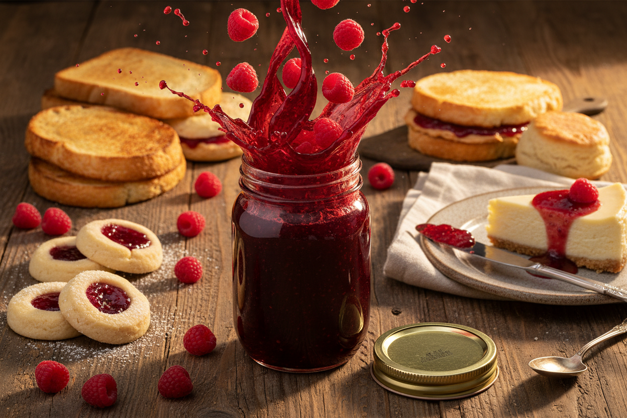 Old-Fashioned Seedless Red Raspberry Jam | Amish Country Store | 18 oz