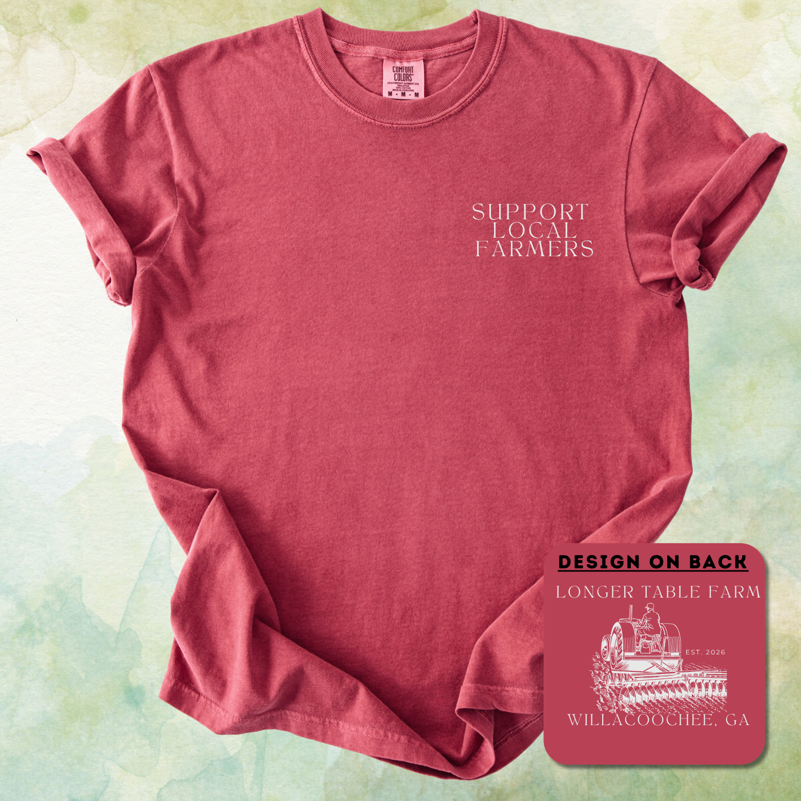 Support Local Farmers Crimson Tee
